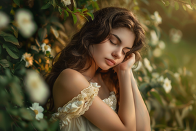 欧美花季少女户外人像写真艺术摄影